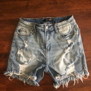 Judy Blue Distressed Shorts